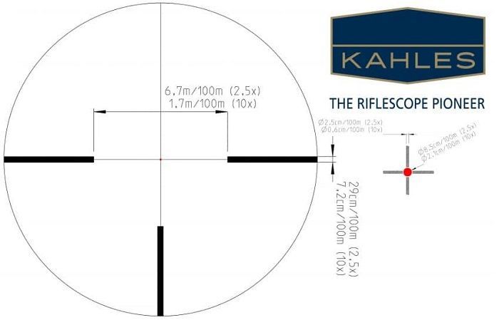 KAHLES Небольшой оптический прицел Kahles Helia5 1-5х24R (4-Dot) SR