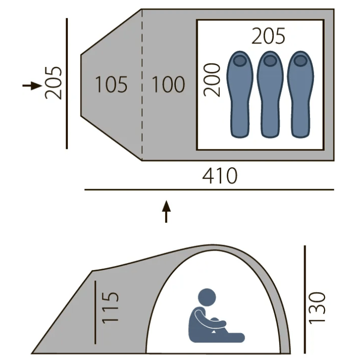BTrace Палатка туристическая BTrace Arten Spring 3