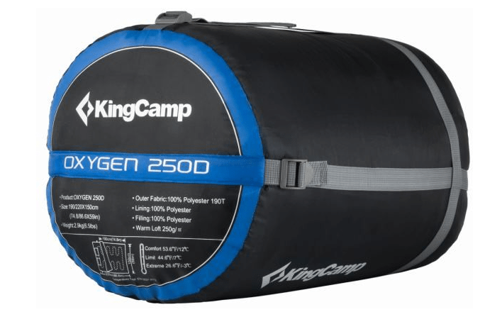 KingCamp Походный спальный мешок King Camp 3143 Oxygen 250D 