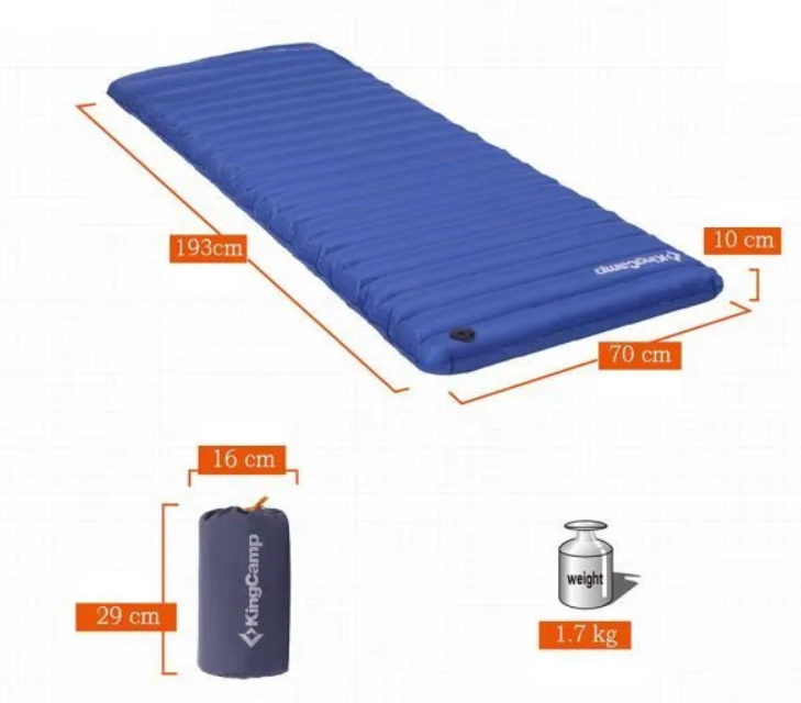 KingCamp Надувной коврик King Camp Pump Airbed Single 3588