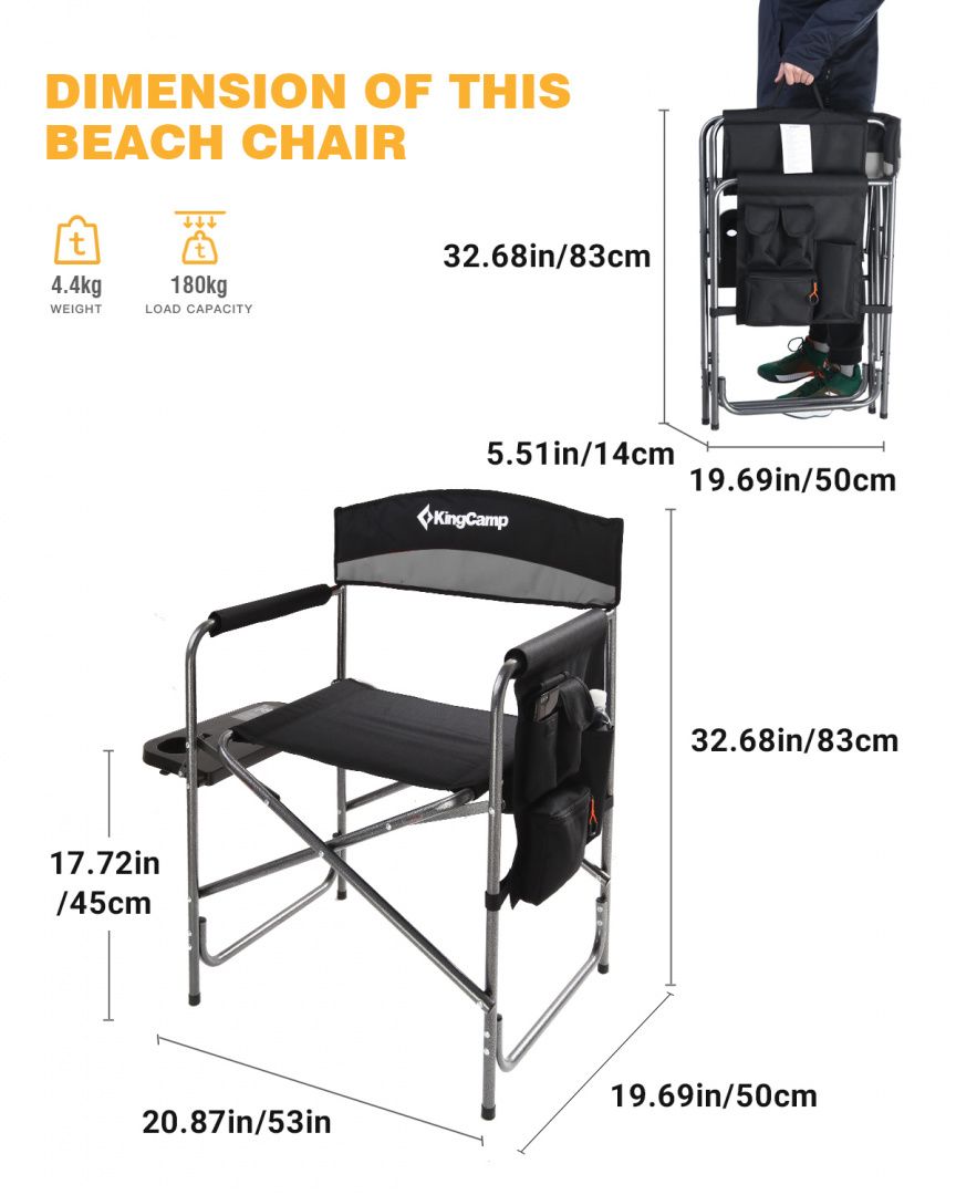 KingCamp Кресло складное King Camp 1904 Steel Director Chair