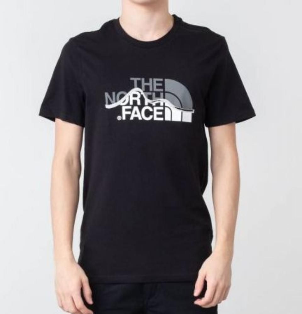 The North Face Комфортная мужская футболка The North Face M S/s Mount Line Tee Tnf